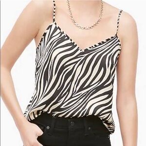 J Crew Factory Zebra Printed Tank Top